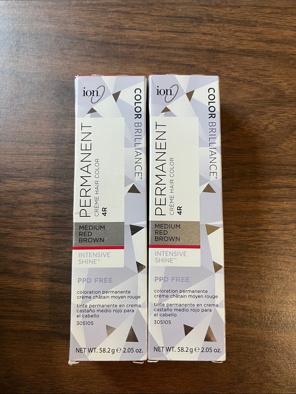 Color Brilliance Permanent Creme Hair Color 4R Medium Red Brown